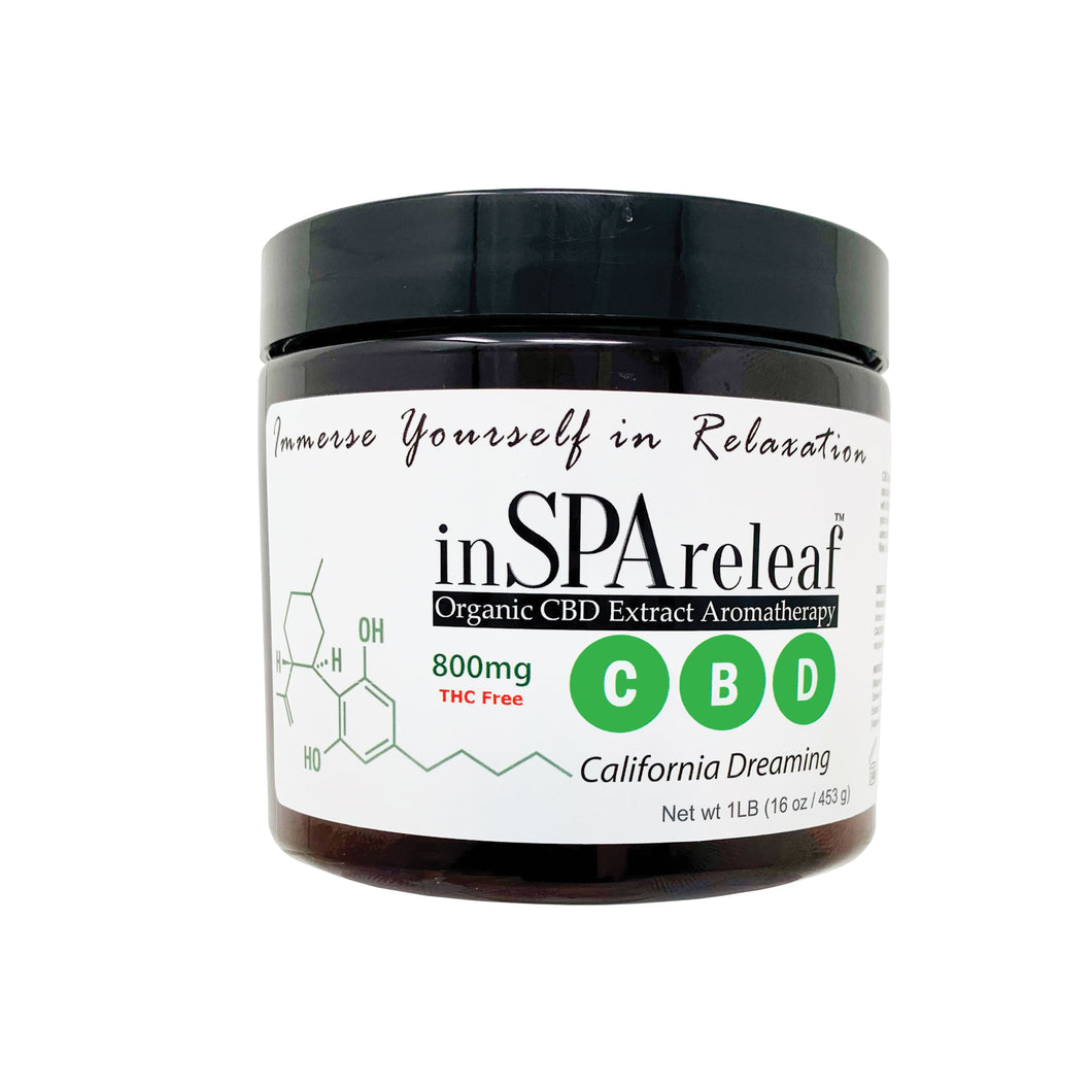 California Dreaming 800mg - inSPAreleaf CBD 16oz Crystal Aromatherapy