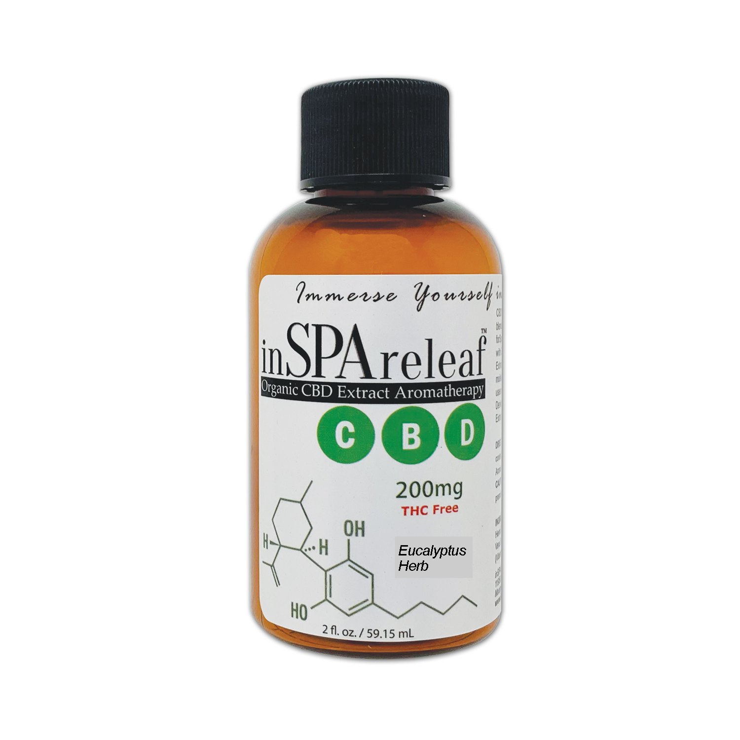 Eucalyptus Herb 200mg - inSPAreleaf CBD Liquid Aromatherapy